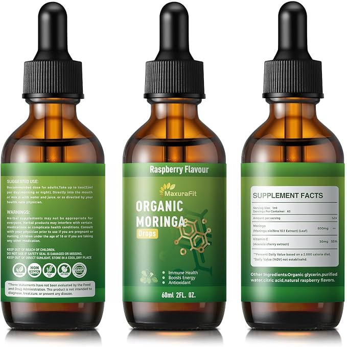 Moringa Leaf Drops with Vitamin C, Moringa Oleifera Extract Liquid Drops - Image 8