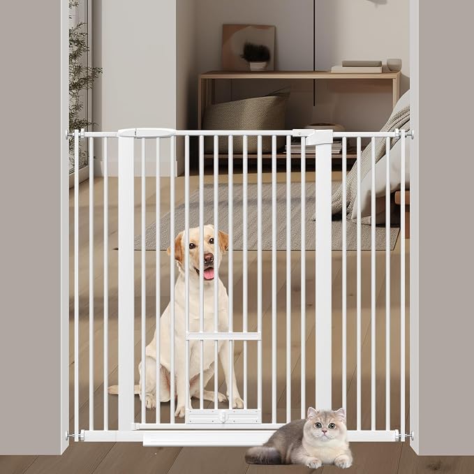 40.55" Tall 1.37" Ultra Narrow Spacing 30.12-45.87" Wide Dogs Pets Baby Gate by AiWMGL