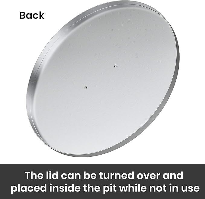Stanbroil 22" Stainless Steel Round Fire Pit Cover, Fire Pit Ring Lid Fits - Image 5