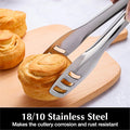 Stainless Steel Serving Tongs 4-Pack, 10.62-Inch Mirror Polished