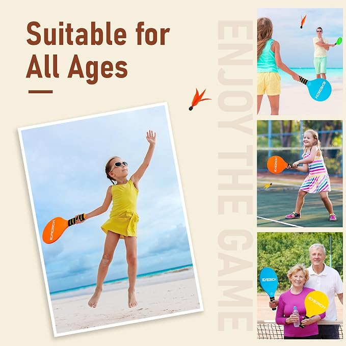 EVERICH TOY Paddle Ball Set – Indoor & Outdoor Racket Game - Image 4