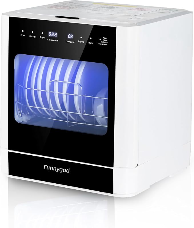 Countertop dishwasher, portable dishwasher, fully automatic, by Unknown