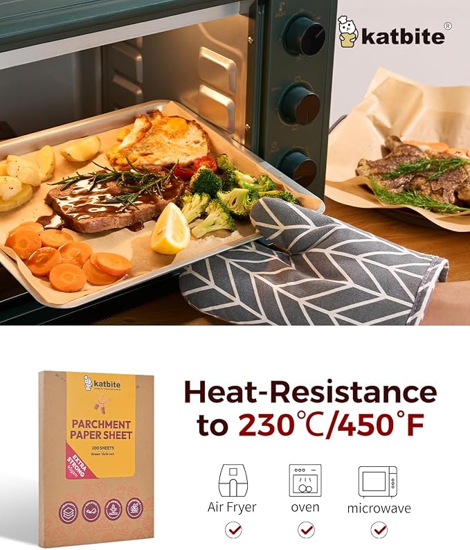 Katbite 200Pcs 12x16 In Unbleached Parchment Paper - Image 6