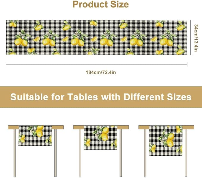 Fresh Lemon Table Runner - Image 7