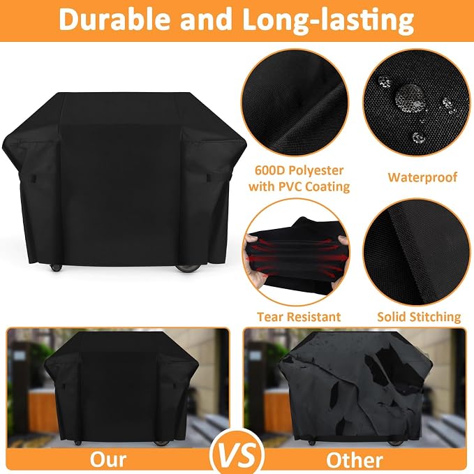 Grill Cover for Weber Genesis II 400 Series, 4 Burner Waterproof Cover for 7131 - Image 6