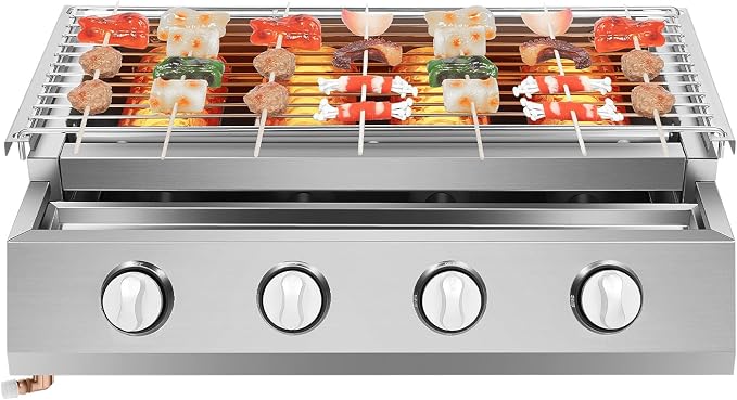 Gas BBQ Grill, Tabletop Outdoor Barbecue Grill by Unknown