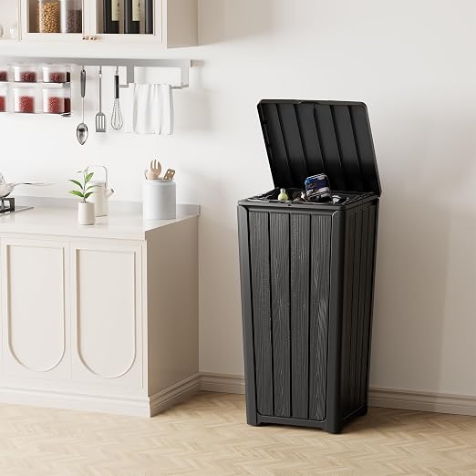 23 Gallon Outdoor Trash Can Waterproof Resin Garbage Can - Image 6