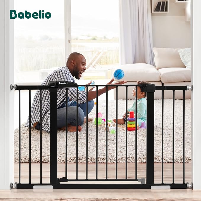 Babelio Baby Gate for Doorways and Stairs, 29-48" Auto Close Dog Gate - Image 2