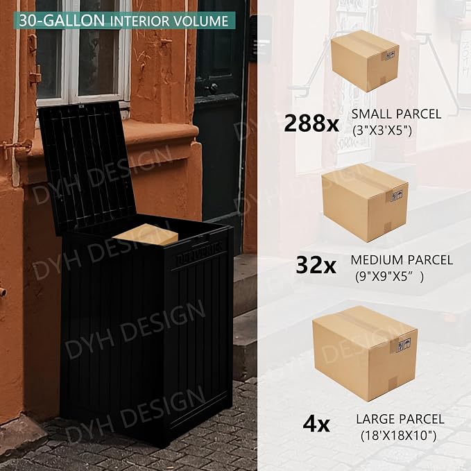 55 Gallon Outdoor Storage Box, Waterproof Resin Deck Box - Image 6