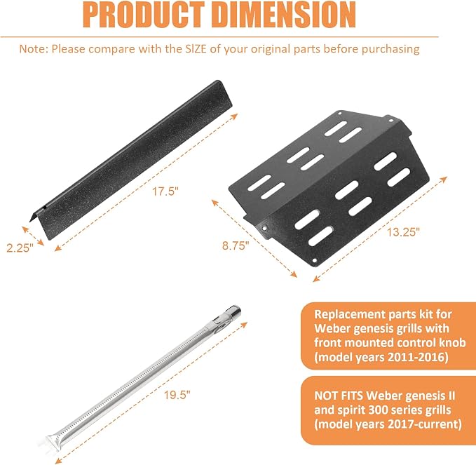 AJinTeby Grill Parts for Weber Genesis 300 Series Grill E310 E320 S310 S320 - Image 4