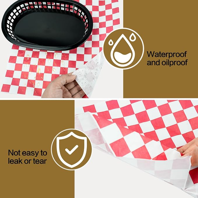 18 Pcs Fast Food Baskets, Plastic Food Serving Basket - Image 4