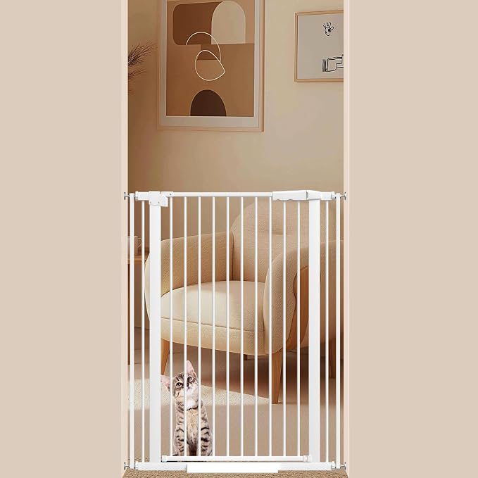40.55" Tall 1.37" Ultra Narrow Spacing Dogs Pets Baby Gate by AiWMGL