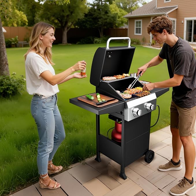 ROVSUN 2-Burner Propane Gas BBQ Grill - Image 7