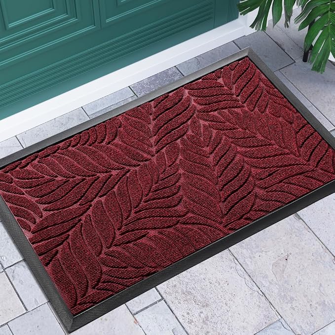 Yimobra Front Door Mat Outdoor Indoor, 29.5x17 All-Season Waterproof Door Mat by Yimobra