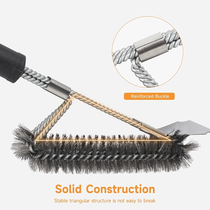 SHINESTAR Grill Brush, 18-Inch Grill Cleaning Brush - Image 5