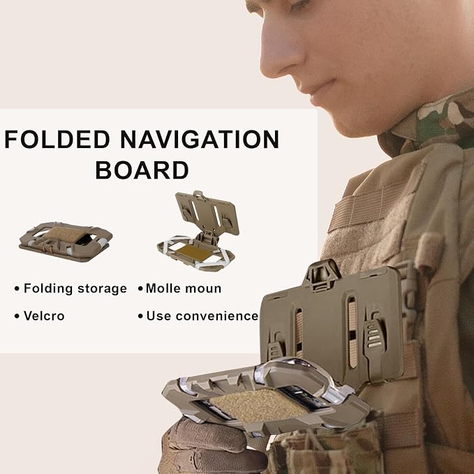 Plate Carrier Accessories Tactical Gear Molle Vest Phone Chest Mount Holder - Image 2