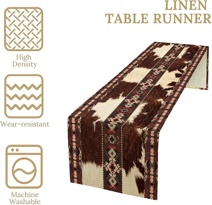 Cowhide Table Runner - Image 6