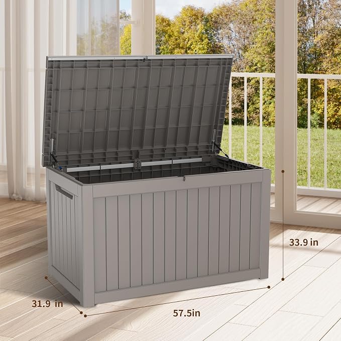 230 Gallon Outdoor Storage Box – Resin Deck Box - Image 3