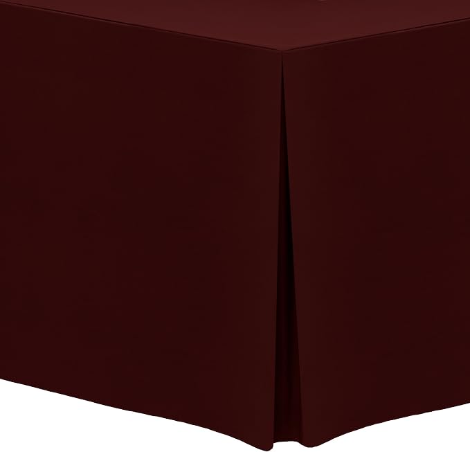 Ultimate Textile -2 Pack- 5 ft. Fitted Polyester Tablecloth by UltimateTextile