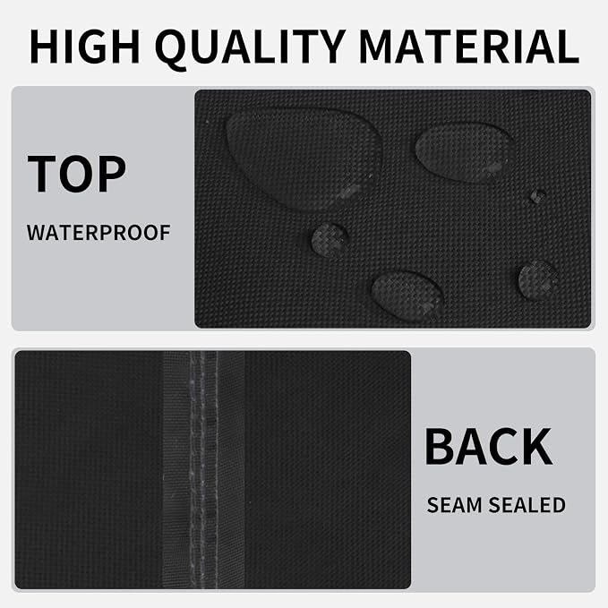 Easy-Going Outdoor Fire Pit Cover Square 32"Lx32"Wx24"H, Durable Outdoor Gas - Image 3