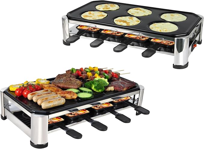 TAMARIT 8-Person Raclette Grill, Electric Party Griddle - Image 6