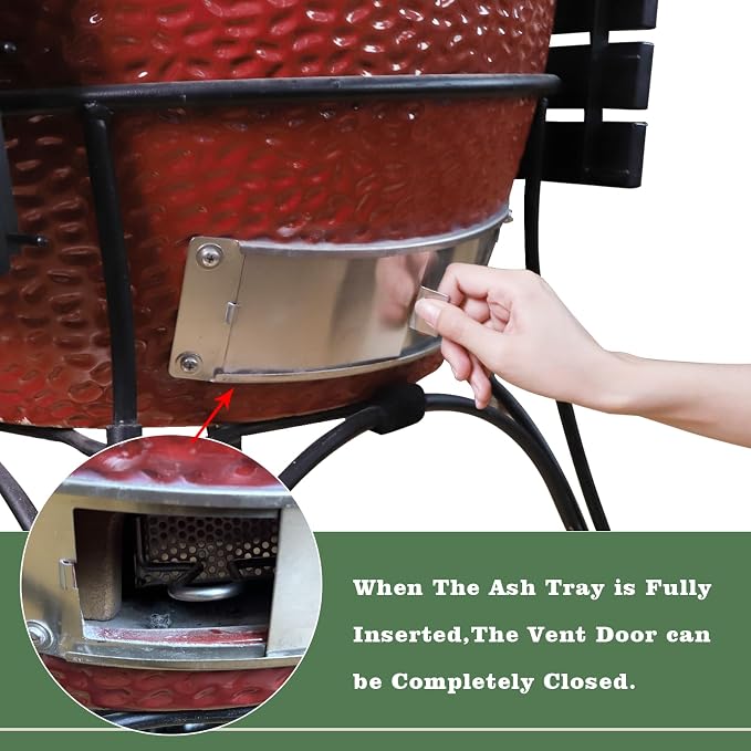 KAMaster Cast Iron Ash Can Fit Kamado Grill Classic Joe, Can Used - Image 7