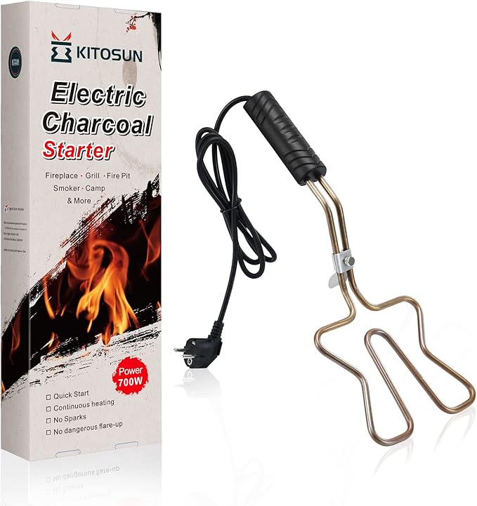 KITOSUN Electric Charcoal Starter 700W – Superior BBQ Grill Fireplace Coal by KITOSUN