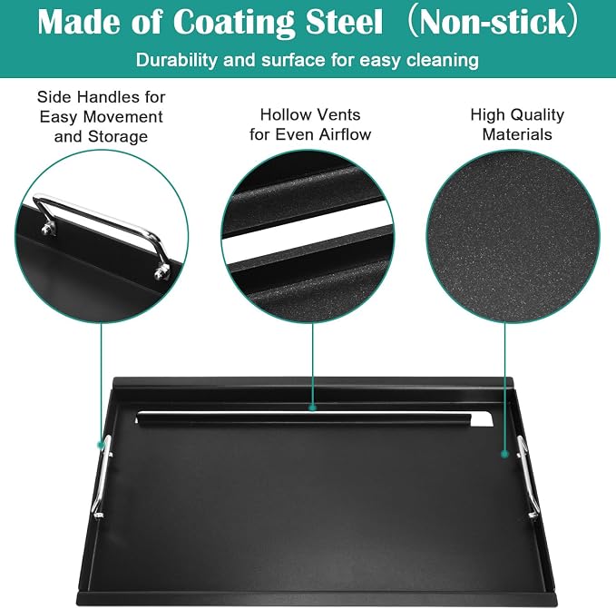 Full Size Griddle for Weber Old Spirit 200 Series, Flat Top Griddle for Spirit - Image 3