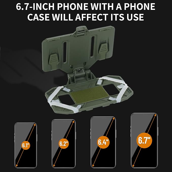 Tactical Molle Phone Holder for Plate Carrier Vest, Quick Release & Adjustable - Image 3