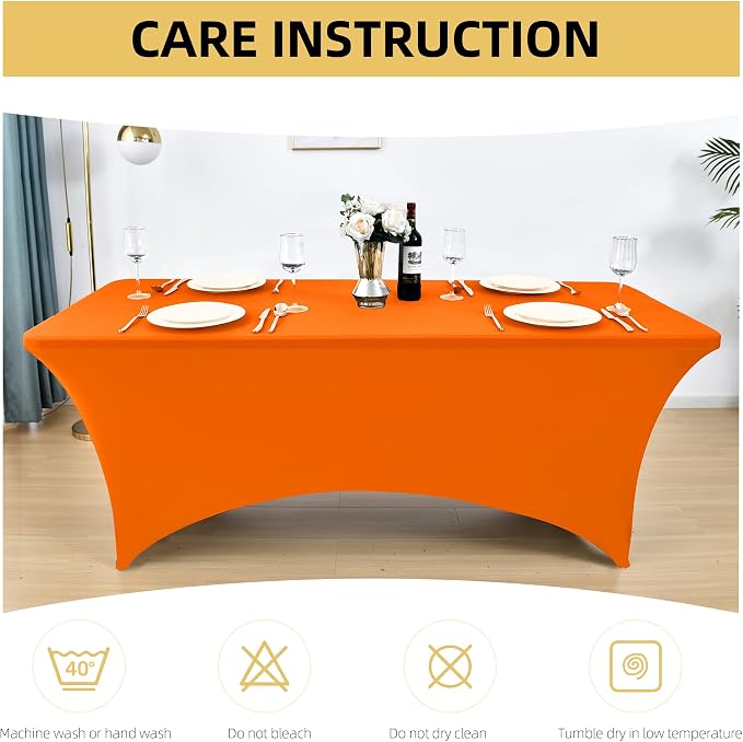6-Pack 6ft Spandex Table Covers - Image 6