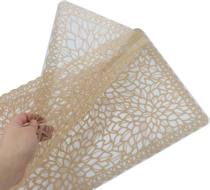 Gugrida Plastic Light Brown Placemats - Image 5