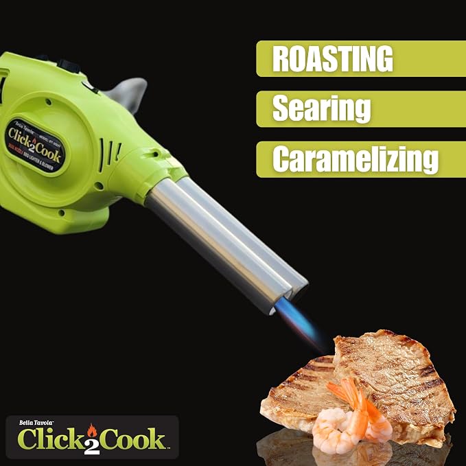 Click2Cook 2-in-1 Dual Nozzle BBQ Lighter & Blower – Refillable Butane Jet - Image 6