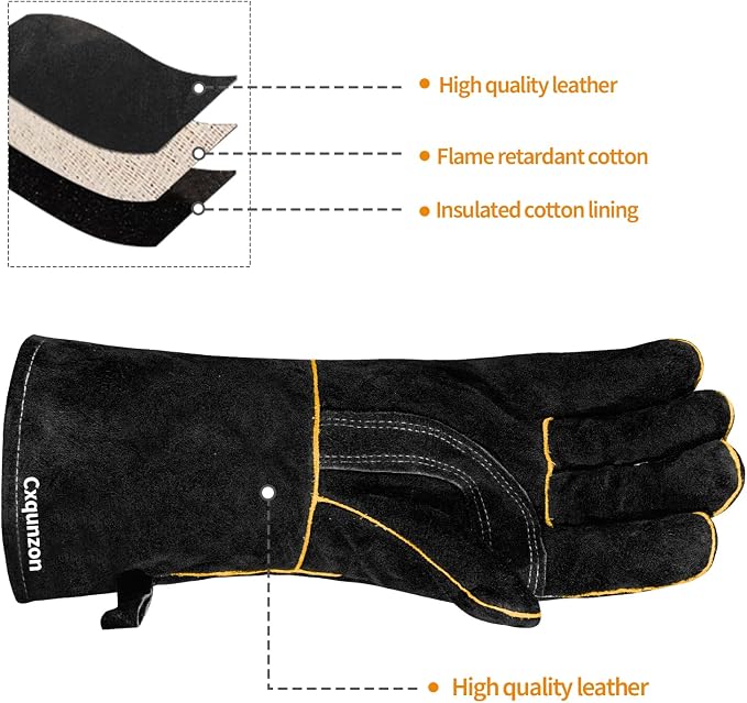 Leather Welding Gloves - Image 4