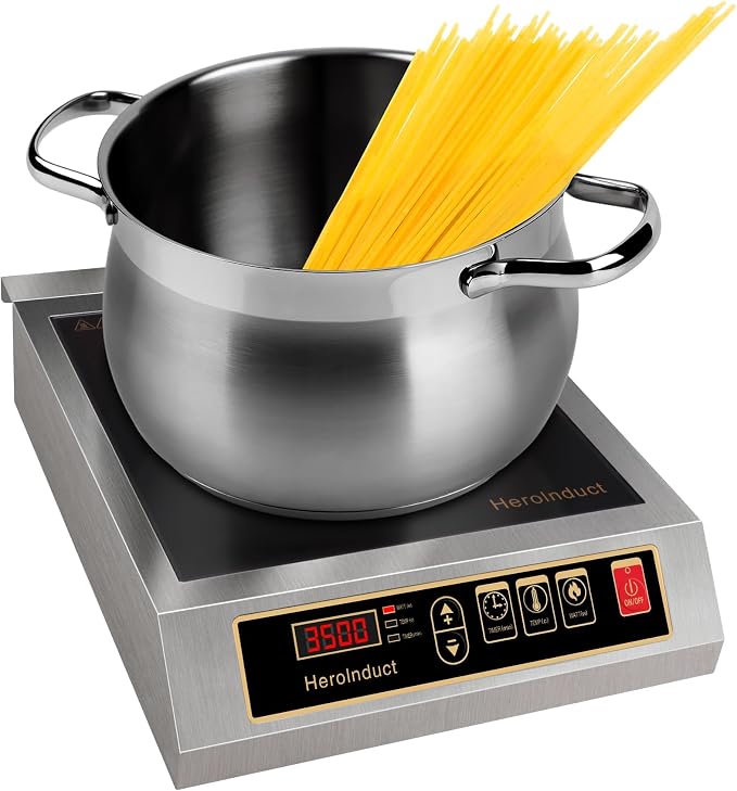 Portable Induction Cooktop 208-240V 3500W Commercial Range Countertop Burner by Unknown
