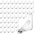 48 Pieces Clear Tablecloth Clips Plastic Loaded Table Cover Holder Clamps Table by MAQUITA