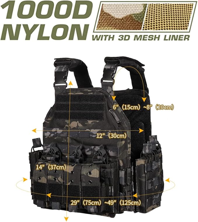 YAKEDA Quick Release Tactical Outdoor Vest - Image 4