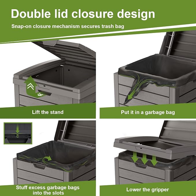 38 Gallon Outdoor Trash Can - Image 7