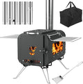 Wood Burning Stove, Hot Tent Stove, Folding Portable Wood Stove by TROPOW
