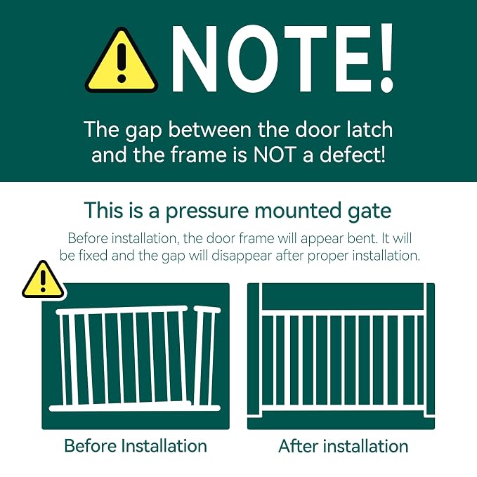 Babelio Baby Gate, 29-48 Inch Auto Close Pet Gate PressGuard P7, Easy Install - Image 6