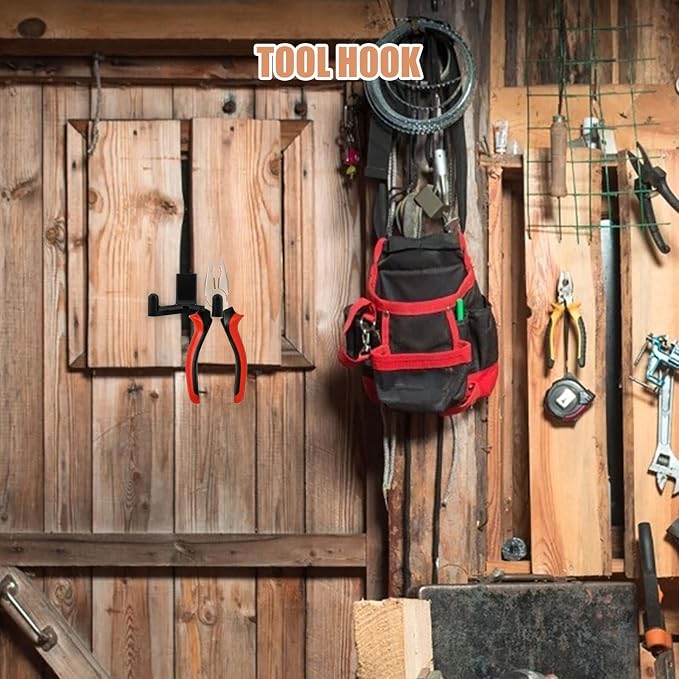 LIFKOME Shed Utility Organizer Hooks Double Head ABS Garage Storage Hooks - Image 7