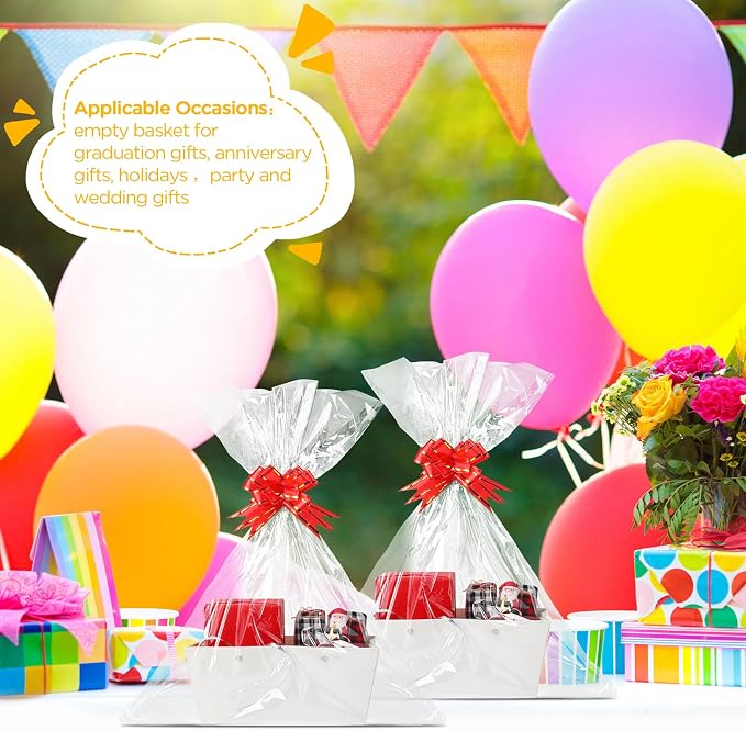 Tuanse 30 Pcs Basket for Gift Empty DIY Bulk Gift Basket Kit - Image 6