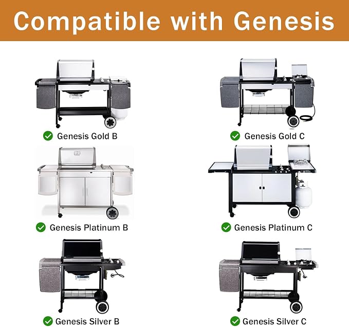 7638 Grill Grates for Weber Spirit I & Spirit II 300 Series, Spirit E/S-310 - Image 4