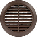 Brown 4" Inch Round Ventilation Grille by Unknown