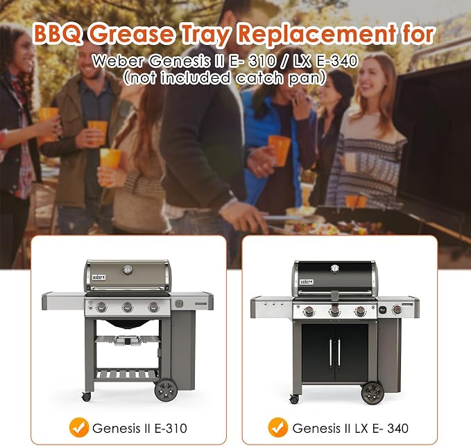 66036 Grease Tray for Weber Genesis II 300 Series Gas Grills, Drip Pan Tray for - Image 4