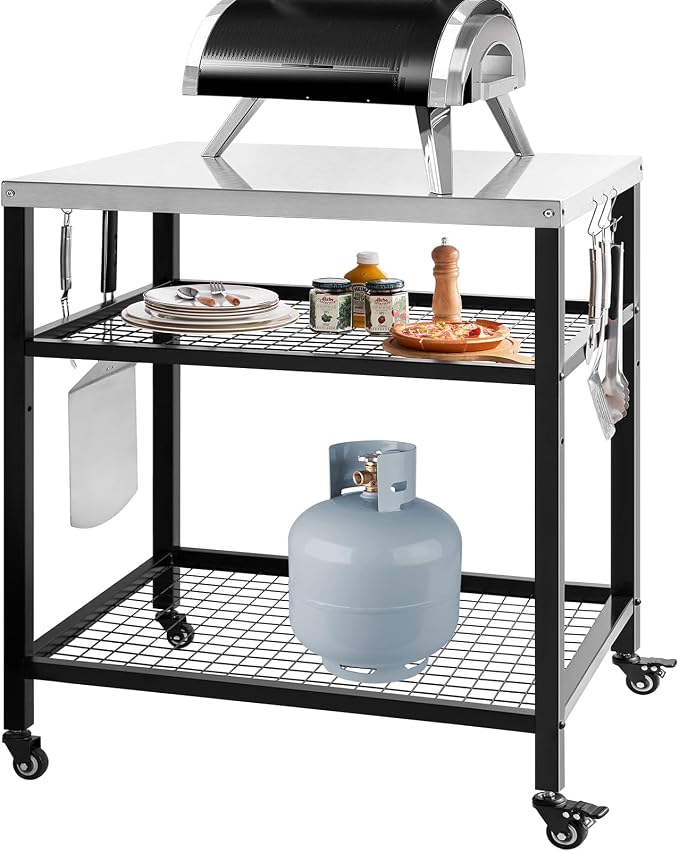Stainless Steel Grill Cart - Image 2