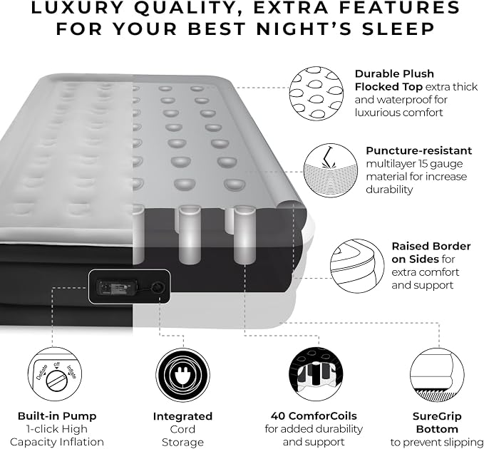 SoundAsleep Dream Series Luxury Air Mattress - Image 3