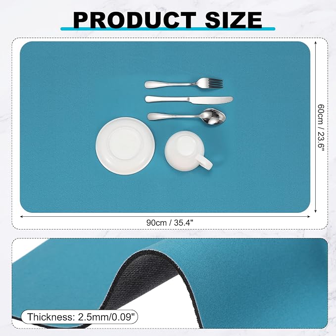 uxcell Silicone Mats for Kitchen Counter, 35.4" x 23.6" Non-Slip Countertop - Image 2