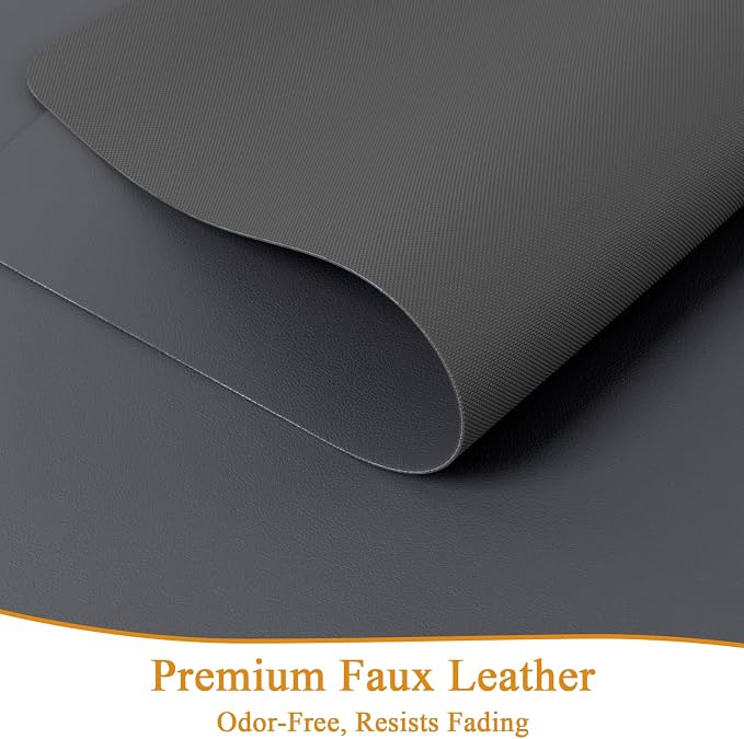 SHACOS Placemats Set of 6 Faux Leather Waterproof Leakproof Wipeable PU - Image 6