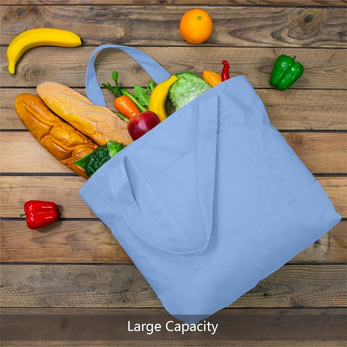 TOPDesign 6-Pack Canvas Tote Bags - Image 4