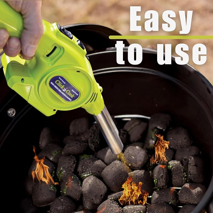 Click2Cook 2-in-1 Dual Nozzle BBQ Lighter & Blower – Refillable Butane Jet - Image 4